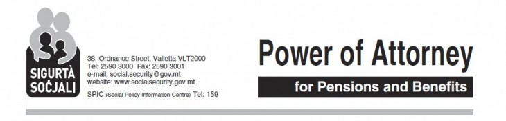 Social Security department requires an official Power Of Attorney