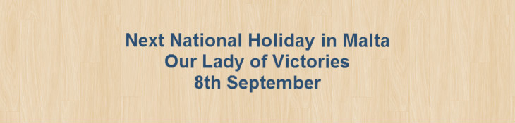 Next National Holiday – Our Lady of Victories – 8th September