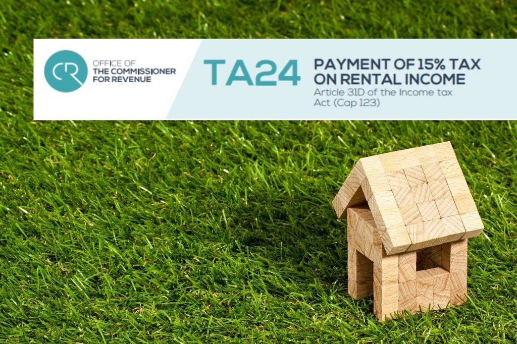 Malta | Tax on Rentals Basis 2020 - TA24 - deadline 30th April 2021
